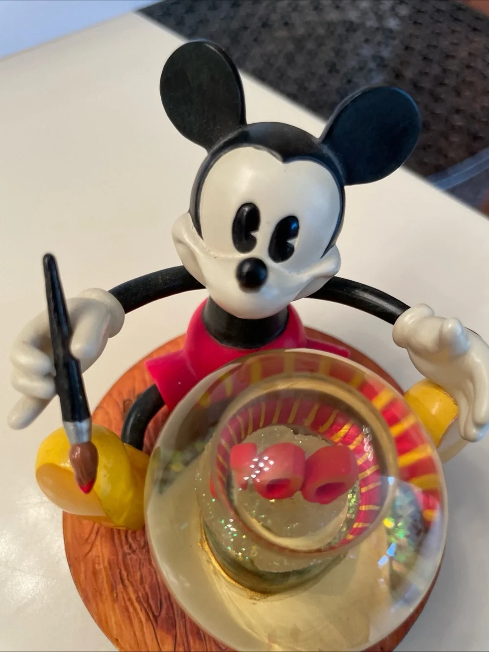Walt Disney World “100 Years of Magic” Mickey Mouse Mini Snow Globe - 3” High